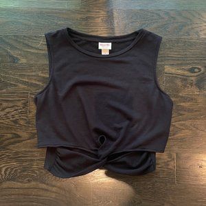 Front Knot Tank Top Crop Top